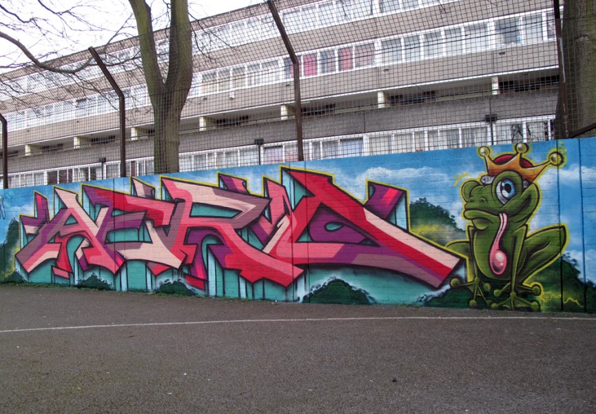 Aero London Graffiti Mural Artist