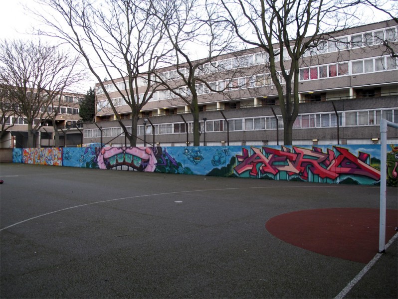 Aero London Graffiti Mural Artist