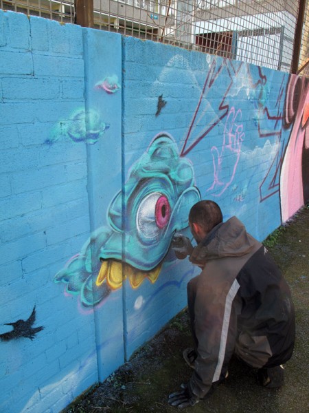 Aero London Graffiti Mural Artist