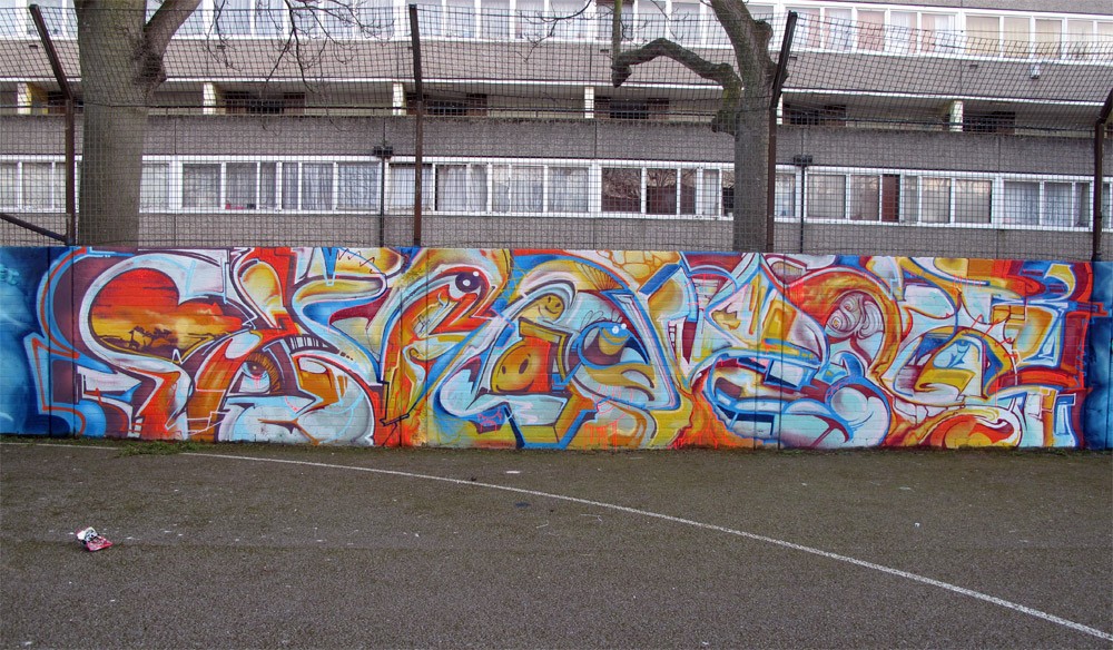 Aero London Graffiti Mural Artist
