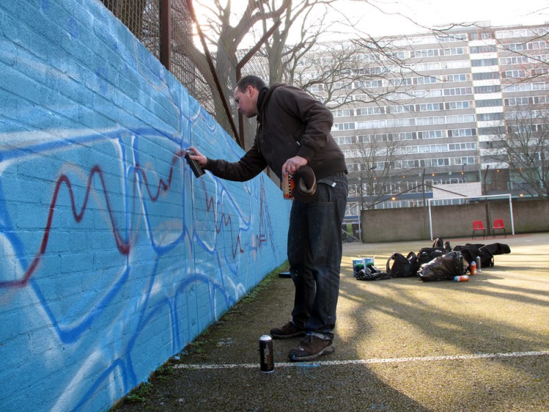 Aero London Graffiti Mural Artist