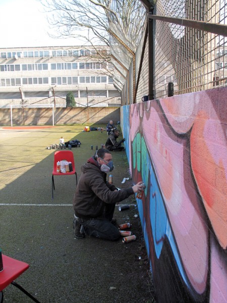 Aero London Graffiti Mural Artist