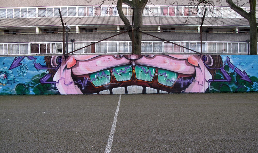 Aero London Graffiti Mural Artist