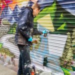 aero graffiti shutter mural artist