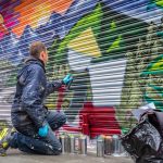 aero graffiti shutter mural artist