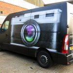 graffiti mural van