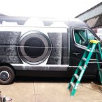 graffiti mural van
