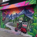 aero graffiti shutter mural artist