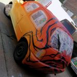 tiger graffiti car
