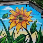 garden graffiti mural