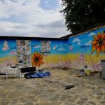 garden graffiti mural