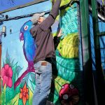 wildlife graffiti mural workshop