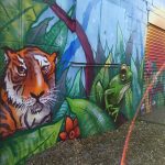 wildlife graffiti mural workshop