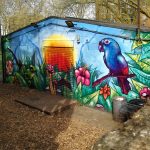 wildlife graffiti mural workshop