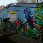 wildlife graffiti mural workshop