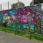 Ledbury stained glass mural