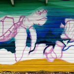 sea life graffiti mural