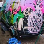 graffiti mural van