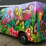 graffiti mural van