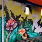 jungle graffiti mural