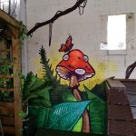 jungle graffiti mural