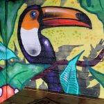 jungle graffiti mural