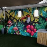 jungle graffiti mural